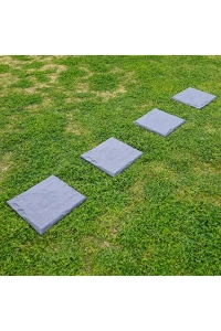 Dekoratif Bahçe Basamak Taşı 4lü Paket Antrasit